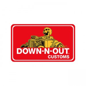 Down-N-Out Sticker - Rat Rod
