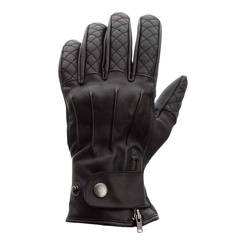CE RST Schwarz - Matlock Leder Handschuhe
