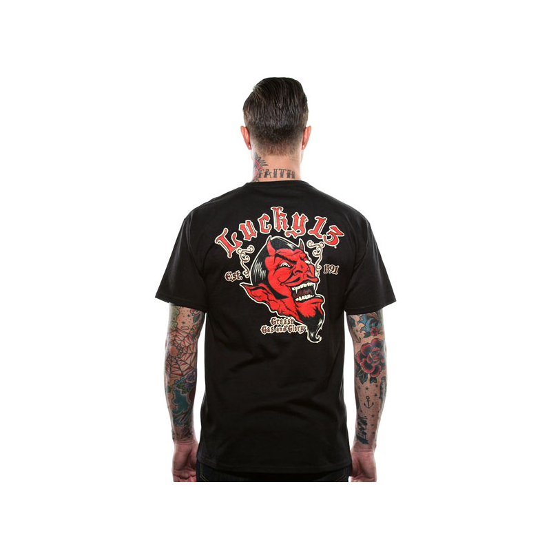 Lucky-13 T-Shirt - Grease, Gas And Glory